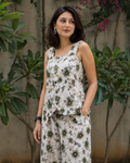 White Floral Printed Co-Ord Set