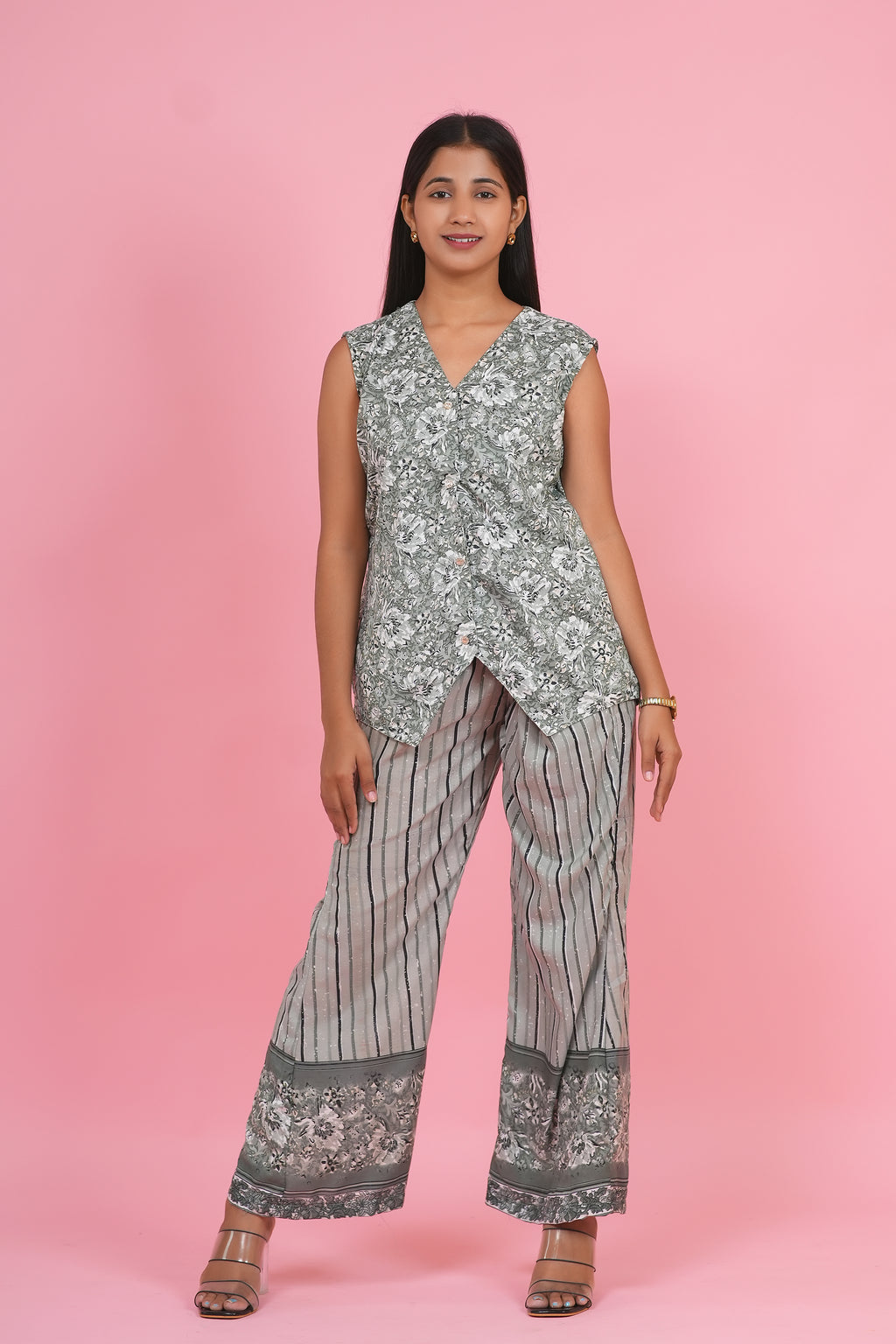 Sage Bloom Printed Co-Ord Set