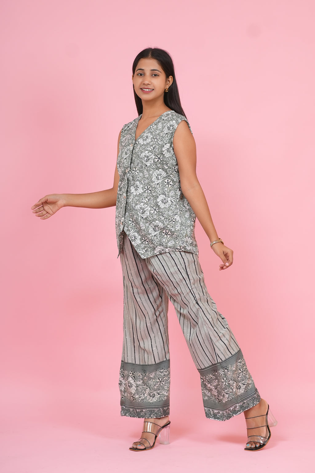 Sage Bloom Printed Co-Ord Set
