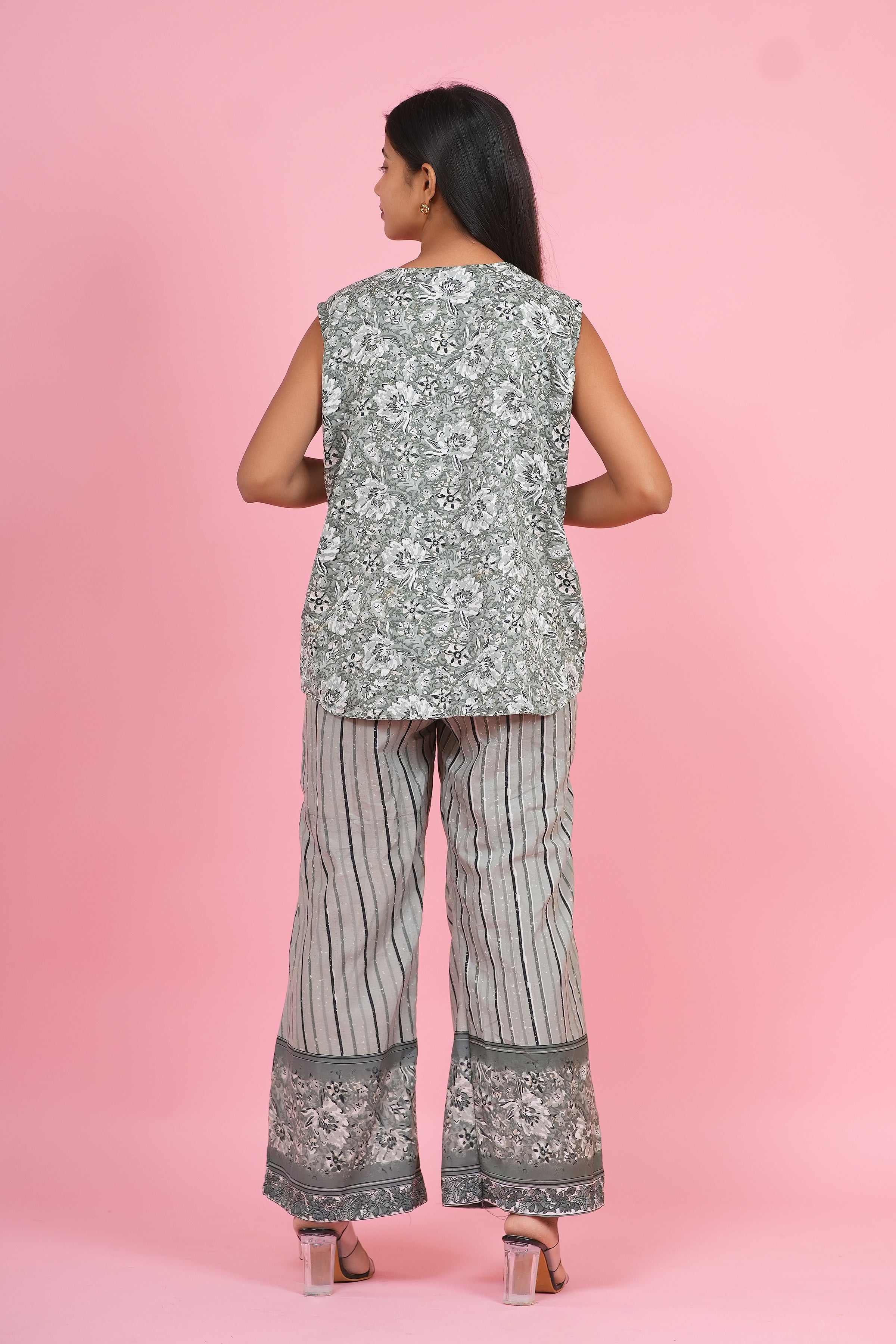 Sage Bloom Printed Co-Ord Set