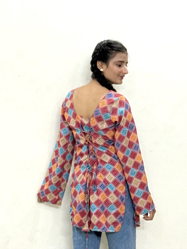 Scarlet Lattice Tunic - Image 4