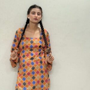 Scarlet Lattice Tunic