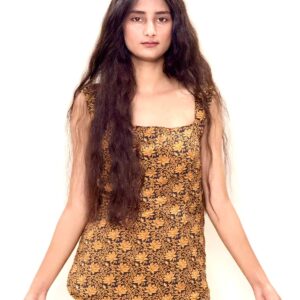 Marigold Bloom Sleeveless Top